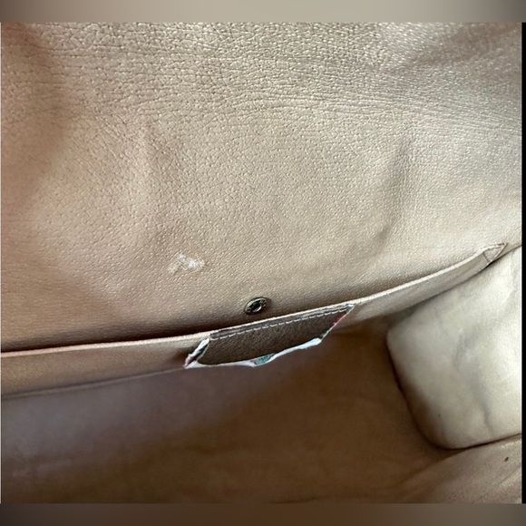 π― Authentic Gucci Vintage GG Sherry Line PVC Clutch - Picture 5 of 8